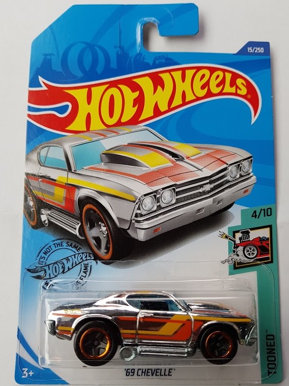 2013 Hot Wheels '69 Chevy CHEVELLE 1969 #137 US Team☆Trans RED☆Track ☆Case B/D 