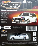 Hot Wheels Elite 64 BMW 318i E30 Touring 1990 - Blanc - M Performance - S54 Swap