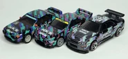 HKS livery Nissan Skyline GT-R trio