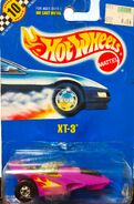 1990 Hot Wheels - XT-3 front card by Jairzinh0