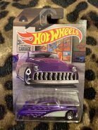 2016 HW GARAGE Lt. Purple flames & Silver panel on sides. Hot Wheels on door.