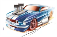 Sketch by Dwayne Vance found on the 2000's Hot Wheels Website archived assets.
