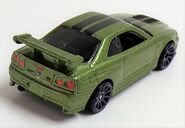 Skyline R-33 Mtfk Green Nissan Series rearvue