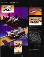 Prototype found in a 1993 Mattel catalog. Different color scheme & decals.