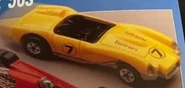 Prototype found in a 1991 Mattel catalog (note the lack of a window and "Ferrari" on side)