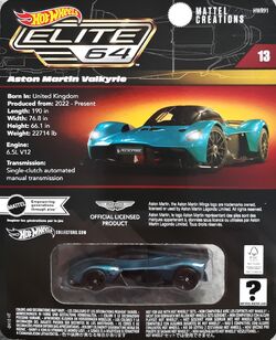 Hot Wheels Elite 64 Aston Martin Valkyrie | Mattel Creations
