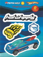 Stickers included with Pepsi NEX version