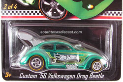 ホットウィール　'56 Volkswagen Drag Beetle Hot Wheels RLC Custom '56 Volkswagen Drag Beetle Green 2012