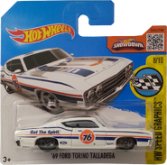 2016 183/250 HW Speed Graphics 8/10 '69 Ford Torino Talladega "Union 76" (short card)