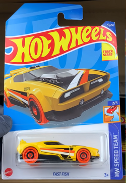 Hot Wheels Blue Fast Fish, Very Good Condition, Rolls Great (012-12)