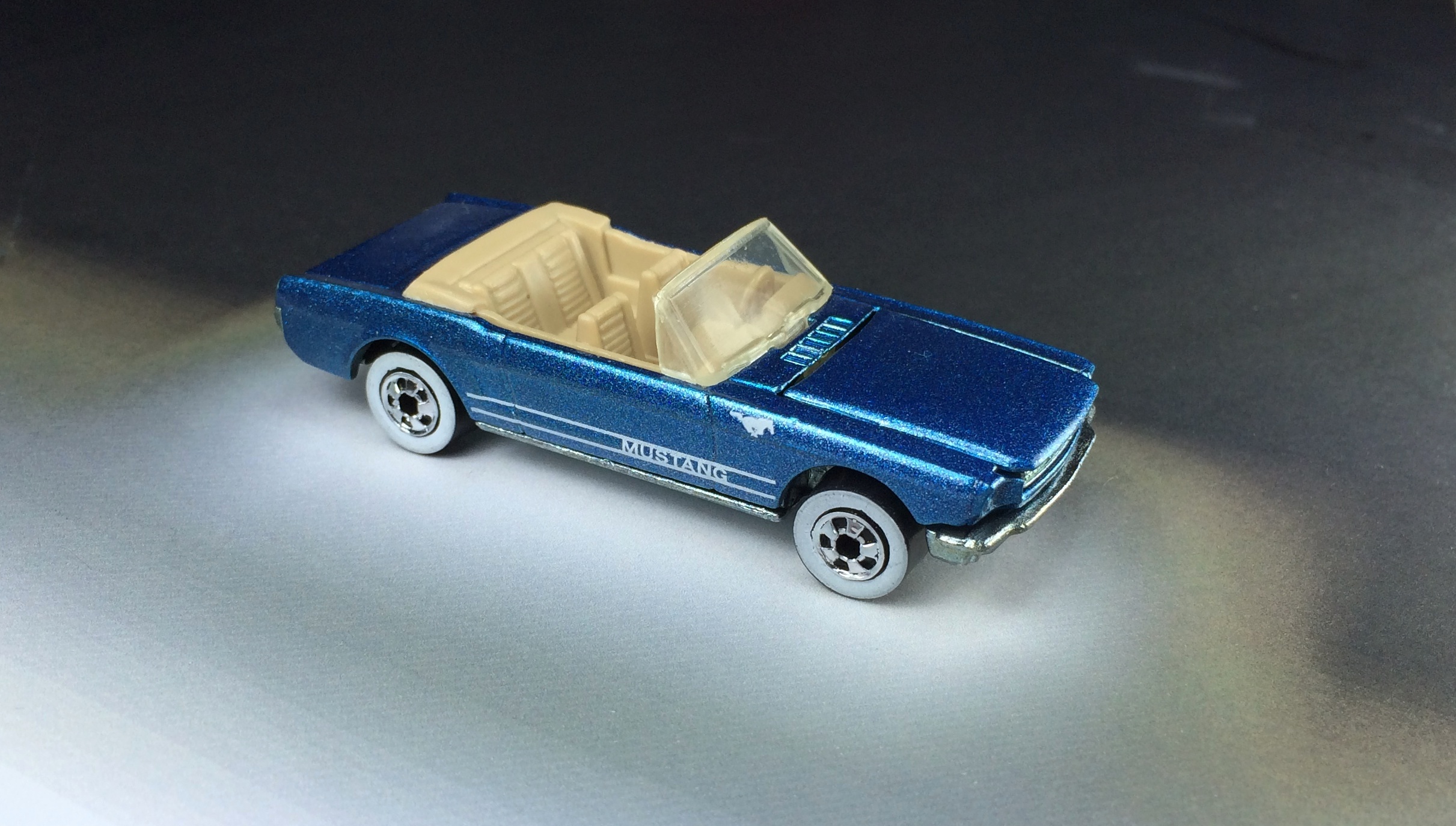 Hot Wheels '65 Mustang Convertible Speed Fleet 1986 Blue 1 64 for sale online 