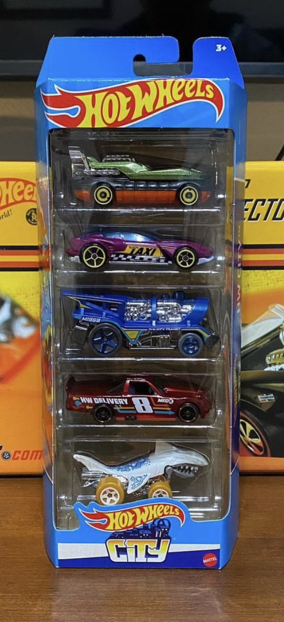 Pack de 5 voitures Hot Wheels –