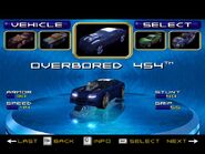 Overbored 454 as a playable car in Hot Wheels Velocity X