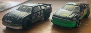One thing I already picked up is the Matchbox 1996 Pontiac Grand Prix (left) is a rare casting. Only 4 variants exists, 2 of them being Christmas promotions. I have the #22 MBNA car, need to find the #36 Skittles car.