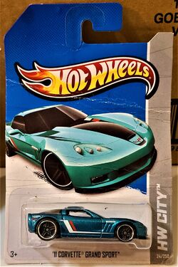 2011 Hot Wheels New Models /'11 Corvette Grand DSport #32 Yellow
