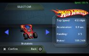 Brutalistic as a playable car in Hot Wheels Ultimate Racing