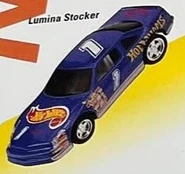 Prototype found in a 1995 Mattel Catalog. Features a Red HW logo on rear which is different from the prototype found in the 1995 Poster which features a Red Chevy decal.
