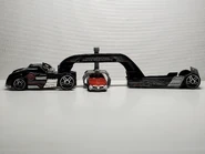 The mechanism picking up a car