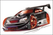 Sketch by Dwayne Vance found on the Hot Wheels website assets.