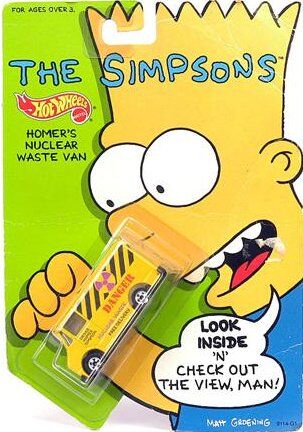 homer simpson hot wheels car