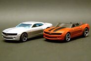 Comparing the Camaro Convertible Concept with the Chevy Camaro Concept.