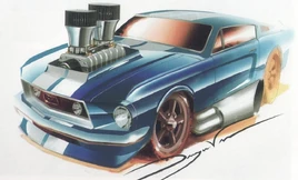 '68MustangSketch