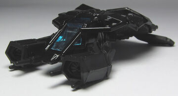 BATMAN Hot Wheels THE BAT 2/5 The Dark Knight Rises Aircraft Plane Vehicle  Black