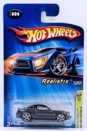 Hot Wheels 2005 - Collector # 006 - First Editions Realistix 6/20 - 2005 FORD MUSTANG GT - Black - Older Card - Walmart Exclusive