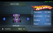 Burl-Esque Is Playable in hot wheels ultimate racing PSP