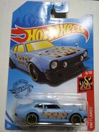 Custom Ford Maverick Light Blue with Flames Kroger Exclusive