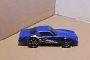 Hot Wheels 2007 J3303 Terrordactyl 5-Pack 03v05 1982 Camaro Z28 Blue plastic body metal base Black Gold Silver Terrordactyl On Side Chrome OH5 wheels China c