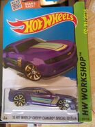 '13 Hot Wheels Chevy Camaro Special Edition purple