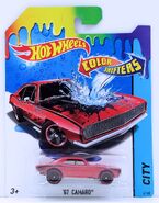 Hot Wheels 2015 - Color Shifters - City 43/48 - '67 CAMARO - Red & Black