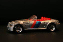 Hot Wheels Collector #518 BMW M Roadster, Silver with Black Painted Base