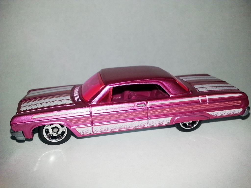 Details about   2008 Hot Wheels '65 Chevy Impala All Stars Metalflake Magenta HTF 