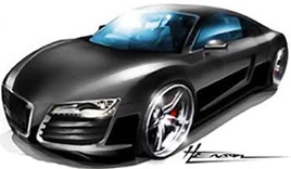 AudiR8HensonDrawing