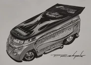 Sketch by Phil Riehlman on 2006 poster's back.