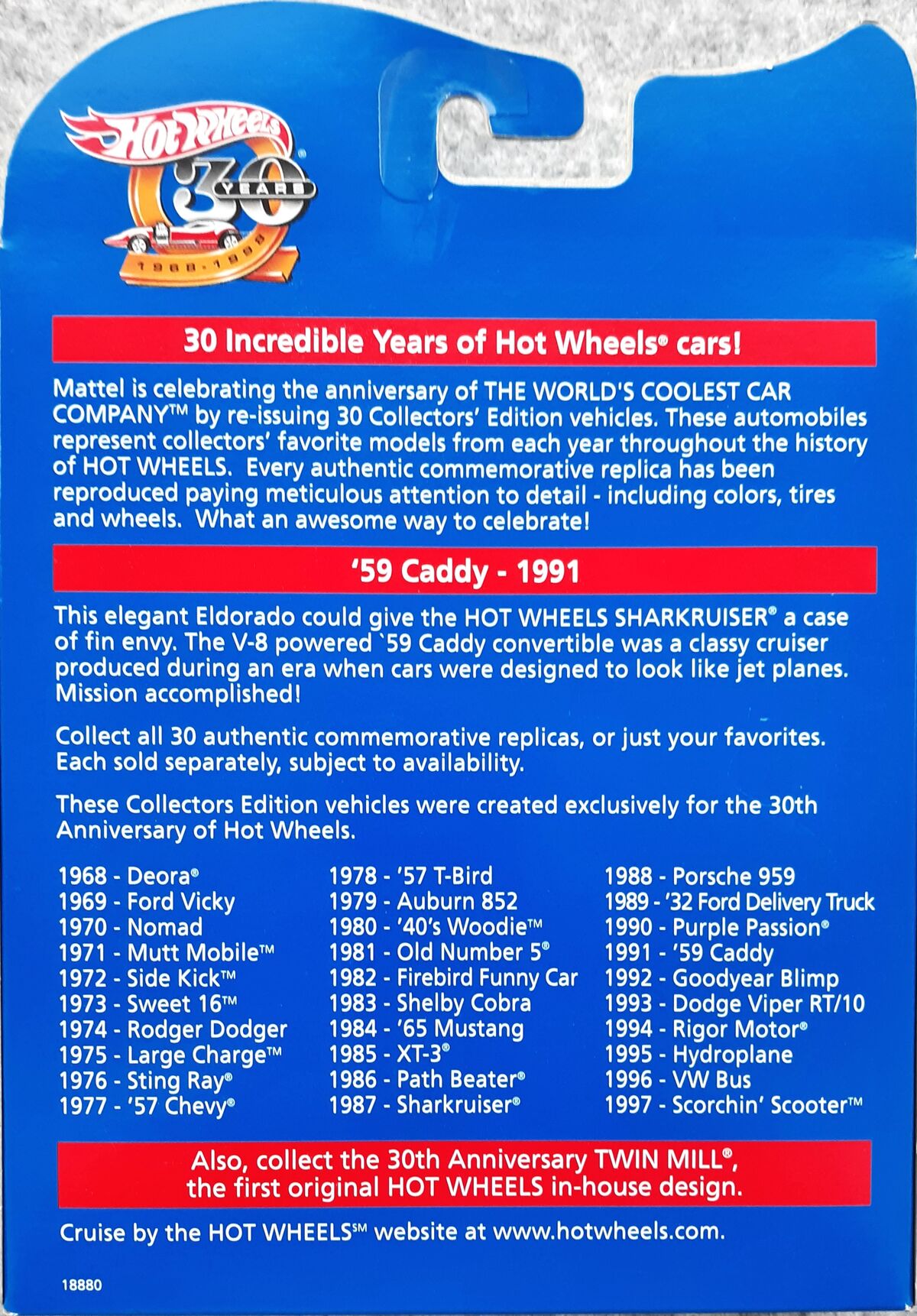 Hot Wheels 30th Anniversary Hot Wheels Wiki Fandom