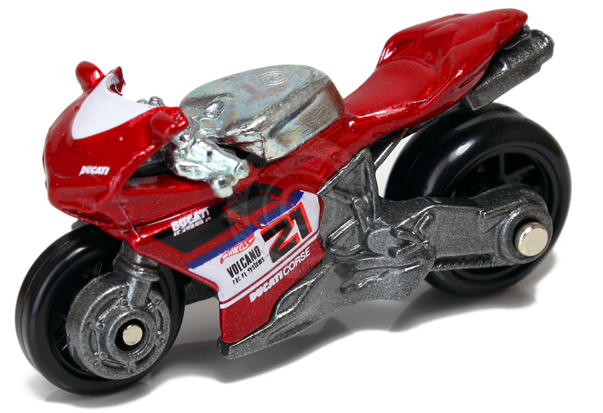 Desenho de Hot Wheels Ducati 1098R pintado e colorido por