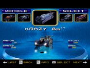Krazy 8s as a playable car in the PS2, GCN and PC version of Hot Wheels Velocity X