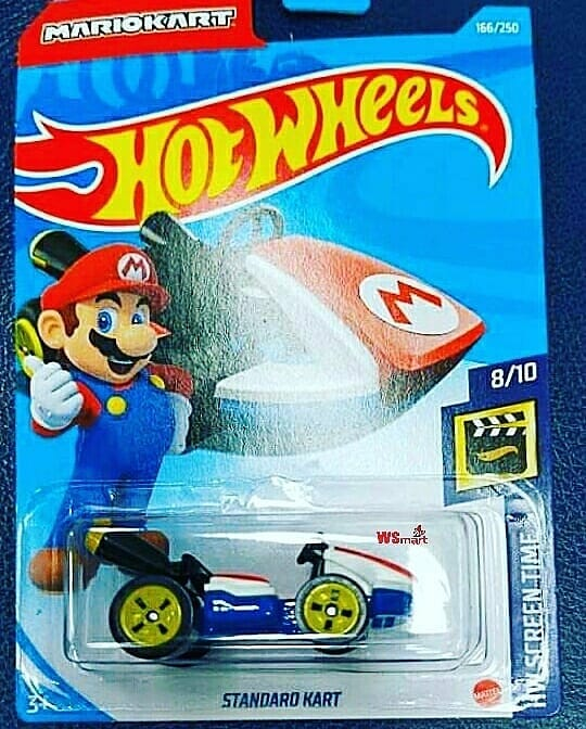 New 2023 Hot Wheels Standard Kart Mario Kart HW Screen Time Mario