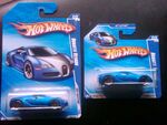 Long card and Short card 2010 Hot Auction Bugatti Veyron