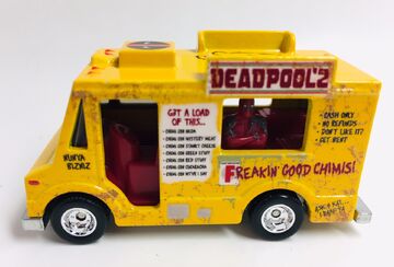 Deadpool ice cream truck top