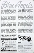 Blue Angels Back of Card 1998