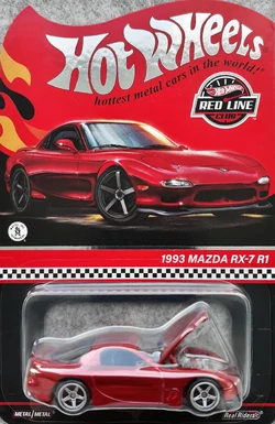 Hot Wheels RLC Exclusive 2024 - 1993 Mazda RX-7 R1 Twin Turbo - Rouge 1/64