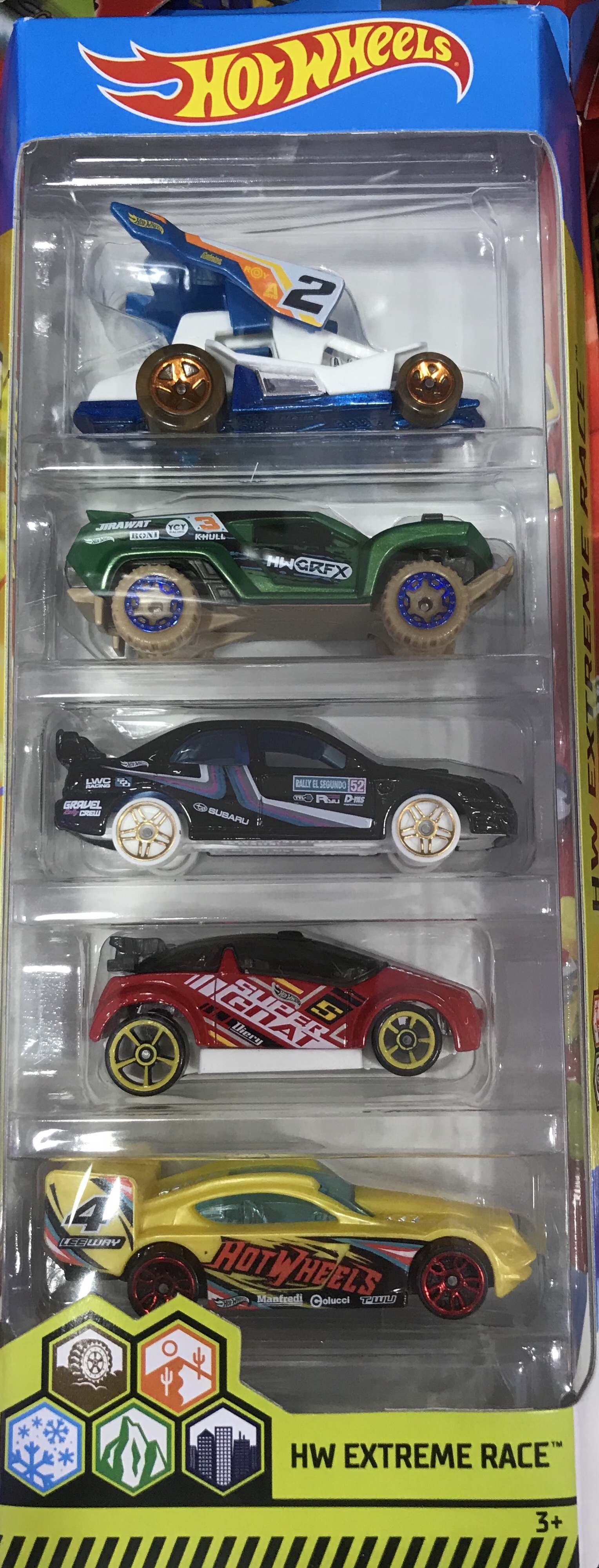 Hot wheels extreme race sales 5 pack