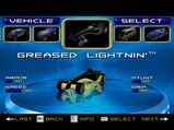 Greased Lightnin' as a playable car in Hot Wheels Velocity X for the GCN, PS2 and PC