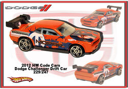  Hot Wheels 2022 - Dodge Challenger Drift Car - HW Drift 3/5  [White] 207/250 : Toys & Games