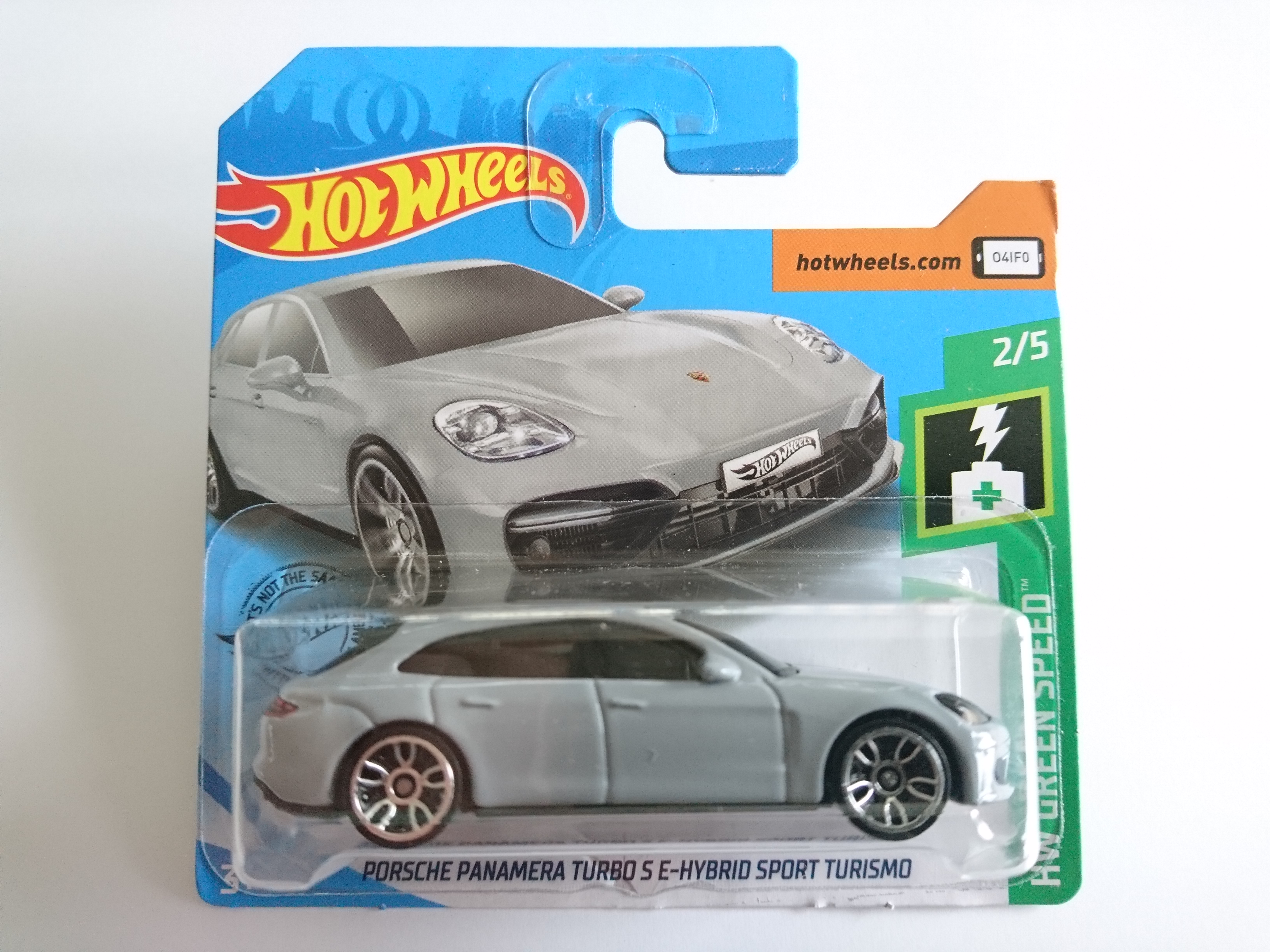 Hot wheels Porsche panamera turbo E-Hybrid Sport Turismo Short Card.