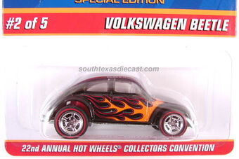 2001 HOT WHEELS Brown Flames VW Volkswagen Bug